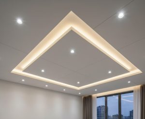 Techos de pladur con luces LED